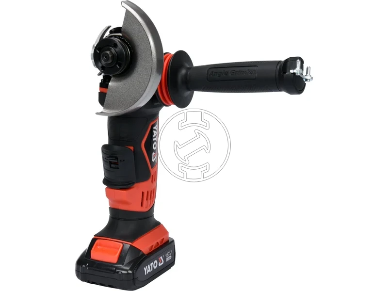 Kép: Yato YT-82826 polizor drept cu acumulator 18 V 125 mm 2 Ah acumulator incarcator.webp