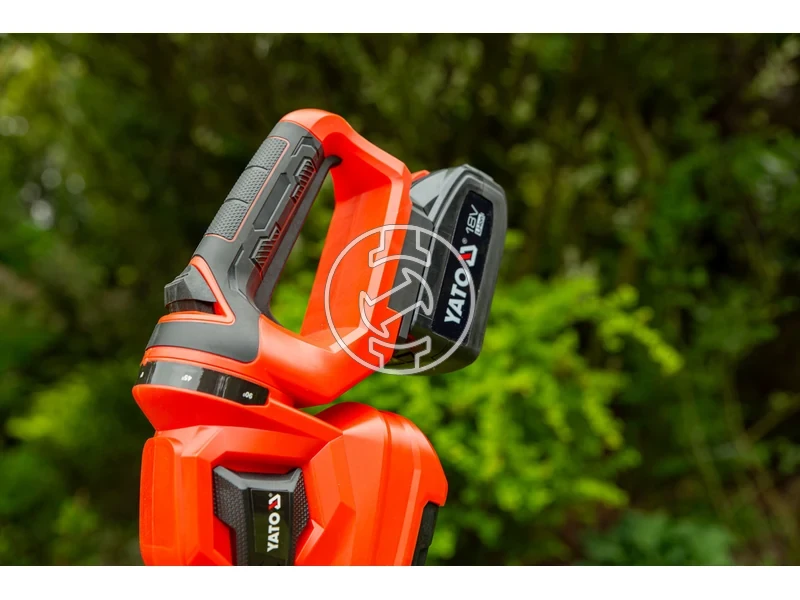 Kép: Yato YT-828331 masina de tuns gard viu cu acumulator 18 V 45 cm 2 Ah acumulator incarcator.webp