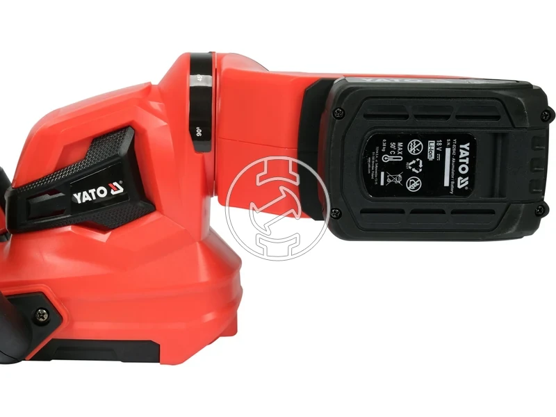 Kép: Yato YT-828331 masina de tuns gard viu cu acumulator 18 V 45 cm 2 Ah acumulator incarcator.webp