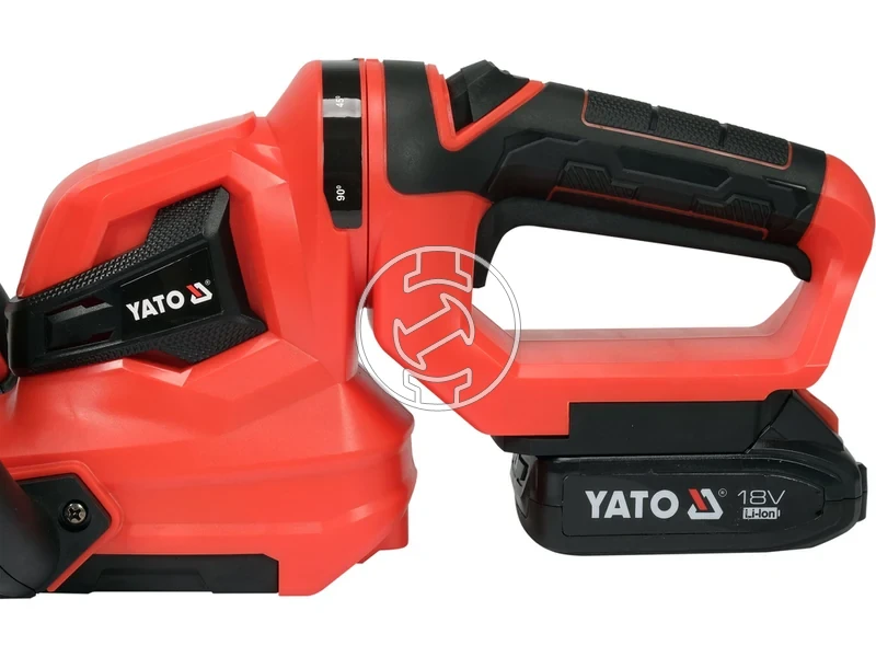 Kép: Yato YT-828333 masina de tuns gard viu cu acumulator 18 V 55 cm 2 Ah acumulator incarcator.webp