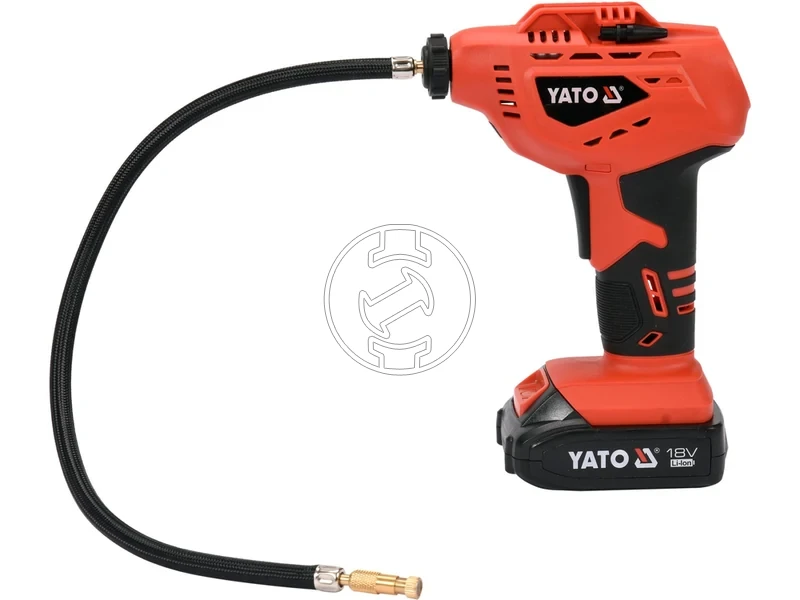 Kép: Yato YT-82894 pompa de aer cu acumulator 18 V 10 bar 2 Ah acumulator incarcator.webp