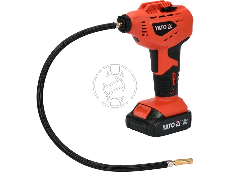 Kép: Yato YT-82894 pompa de aer cu acumulator 18 V 10 bar 2 Ah acumulator incarcator.webp
