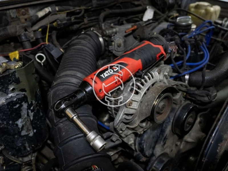 Kép: Yato YT-82902 cheie clichet cu acumulator 12 V 38 inch 45 Nm 2 Ah acumulator incarcator.webp