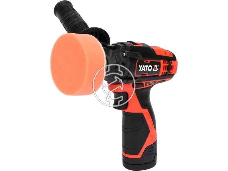 Kép: Yato YT-82903 masina de lustruit cu acumulator 12 V 80 mm 2 Ah acumulator incarcator.webp
