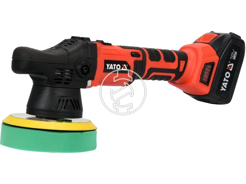 Kép: Yato YT-82920 masina de lustruit cu acumulator 18 V 150 mm 3 Ah acumulator incarcator.webp