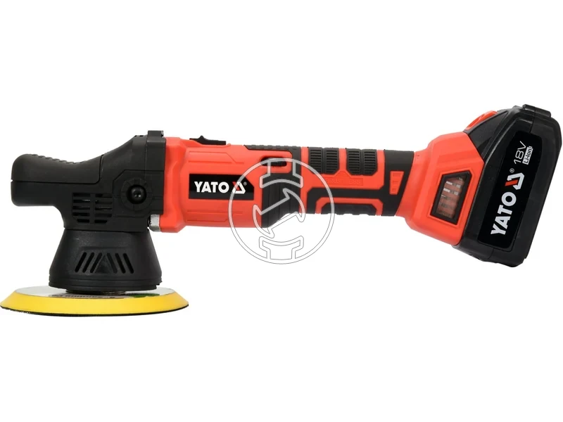 Kép: Yato YT-82920 masina de lustruit cu acumulator 18 V 150 mm 3 Ah acumulator incarcator.webp