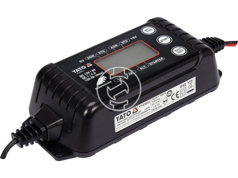 Kép: Yato YT-83033 incarcator pentru baterie auto 6 V1 A 12 V4 A.webp