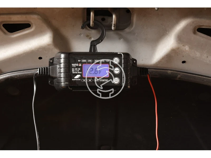 Kép: Yato YT-83033 incarcator pentru baterie auto 6 V1 A 12 V4 A.webp