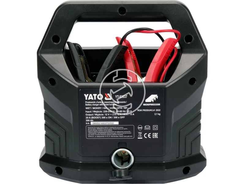 Kép: Yato YT-83037 incarcator pentru baterie auto 12 V 26101520 A.webp