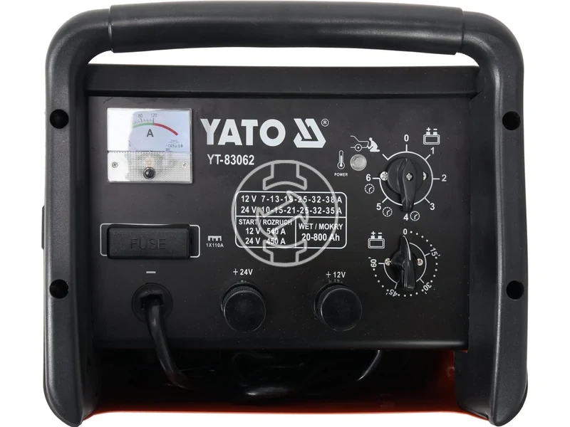 Kép: Yato YT-83062 incarcator si robot pornire auto 20-800 Ah.webp