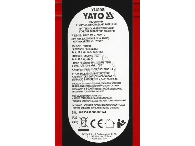 Kép: Yato YT-83065 akkumulatortolto-indito 20-1000Ah_6.webp