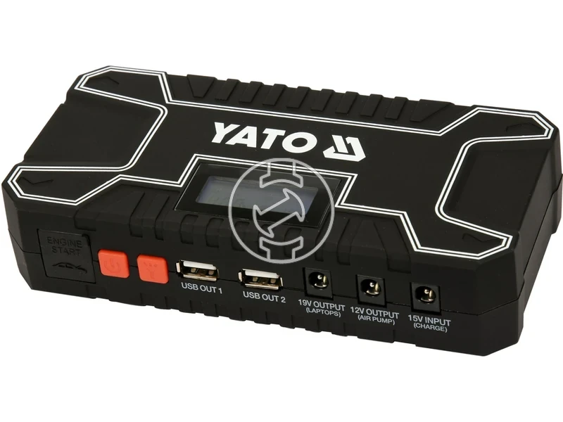 Kép: Yato YT-83082 incarcator si robot pornire auto 12000 mAh.webp