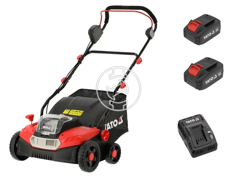 Yato YT-84841 akkus gyepszellőztető 2 x 18 V | 360 mm | 2 x 4 Ah akku + töltő