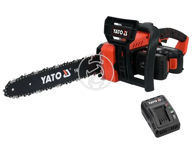 Yato YT-82812 akkus láncfűrész 2 x 18 V, 35 cm, 2 x 2 Ah akku + töltő