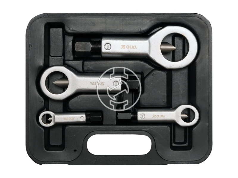 Yato törtcsavar kiszedő készlet 9-27 mm, 4 db