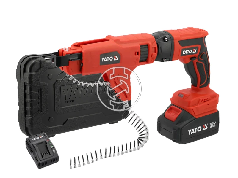 Yato YT-82075 akkus csavarbehajtó mélységütközővel 18 v | Szénkefés | 1 x 4 Ah akku | Kartondobozban