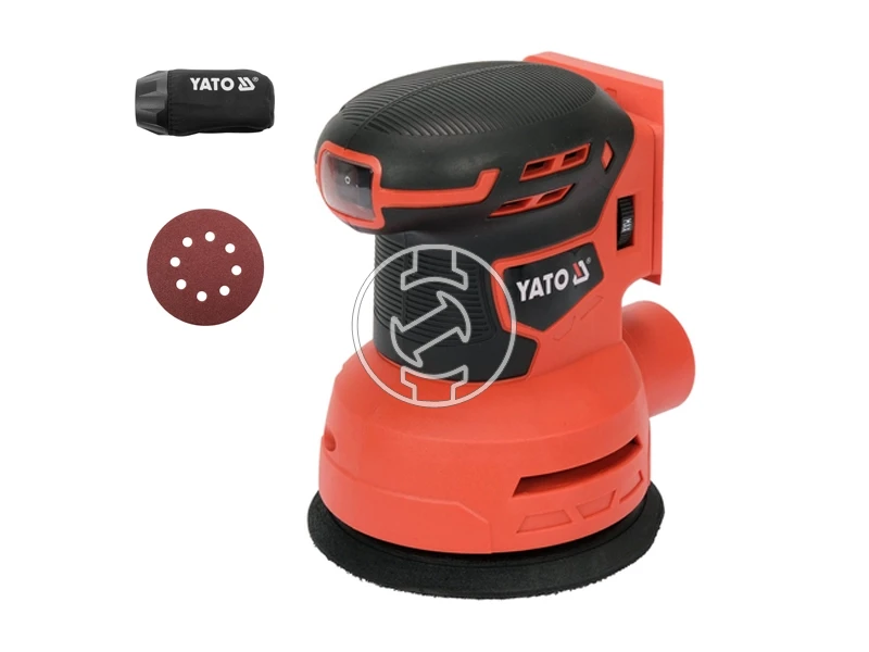 Yato YT-82753 akkus excentercsiszoló 18 V, 125 mm, akku és töltő nélkül