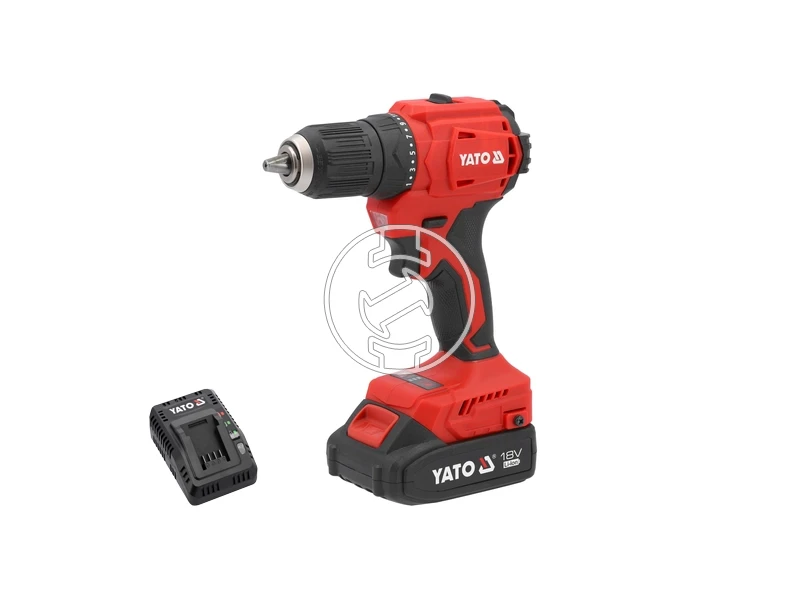 Yato YT-827788 akkus fúrócsavarozó tokmányos 18 V, 45 Nm, 2 Ah akku + töltő