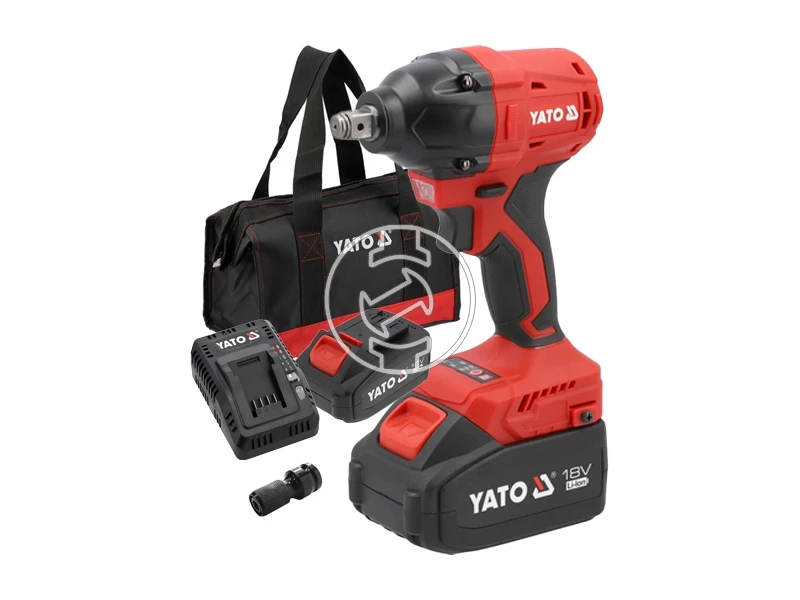 Yato YT-8277925 akkus ütvecsavarozó 18 V, 1/2 inch, 350 Nm, 2 x 4 Ah akku + töltő