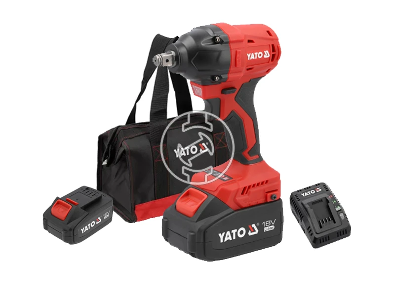 Yato YT-8277925 akkus ütvecsavarozó 18 V | 350 Nm | 1/2 inch | Szénkefementes | 2 x 4 Ah akku + töltő | Vászontáskában