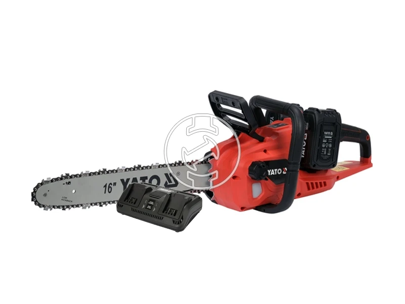 Yato YT-828131 akkus láncfűrész 2 x 18 V, 40 cm, 2 x 4 Ah akku + duplatöltő