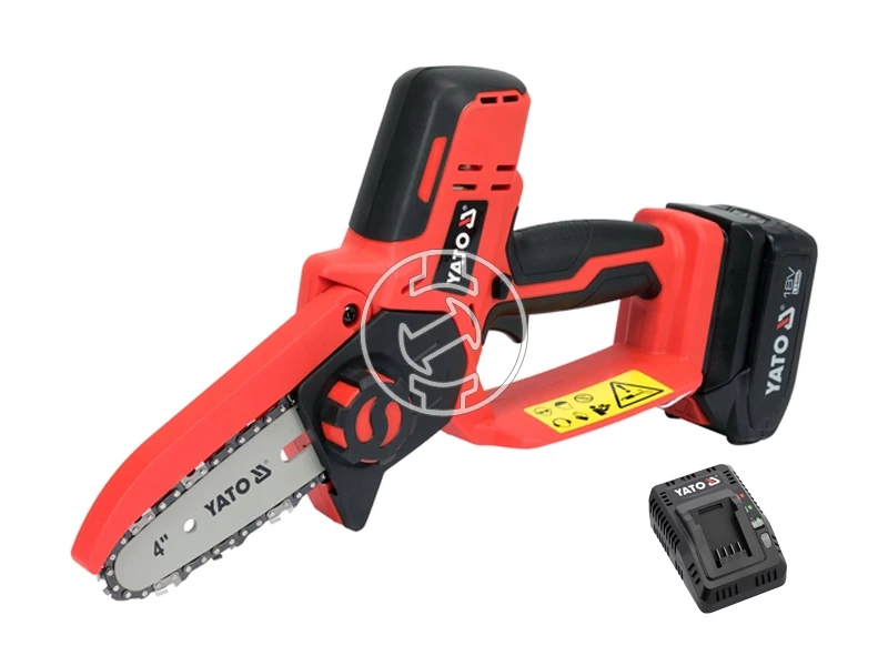Yato YT-828135 akkus láncfűrész 18 V, 100 mm, 2 Ah akku + töltő