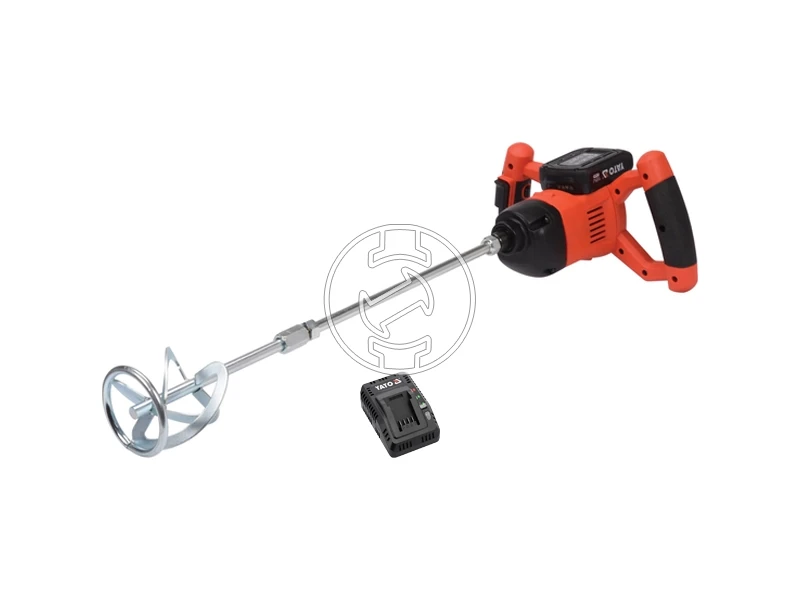 Yato YT-82880 akkus kézi keverőgép 18 V, M14, 2 Ah akku + töltő
