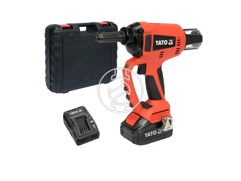 Yato YT-82955 akkus popszegecselő 18 V, 2,4-5 mm, 3 Ah akku + töltő