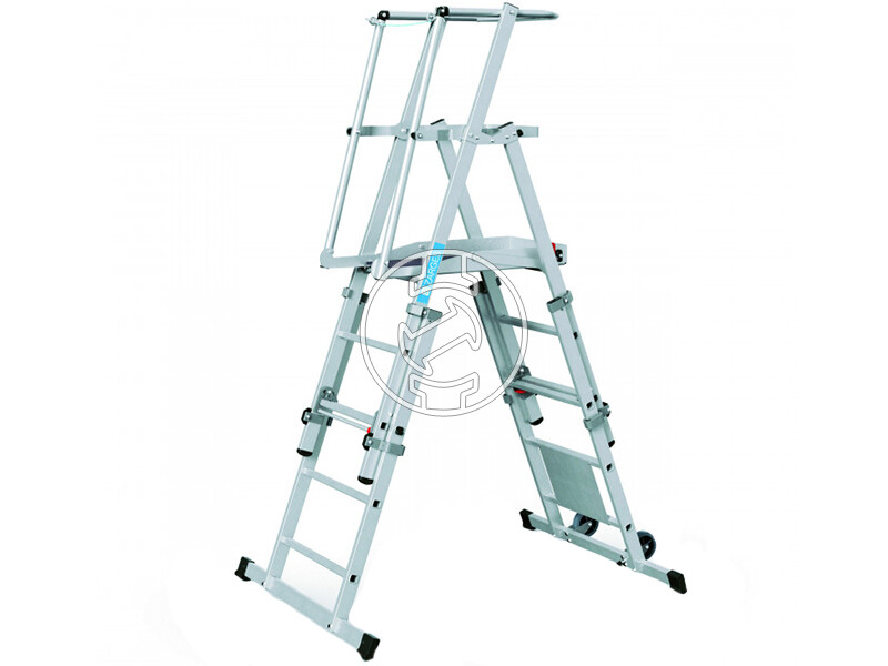 Zarges 5 fokos teleszkópos dobogós létra