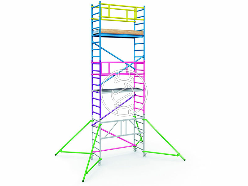 Zarges PaxTower 1T gurulóállvány 5-ös csomag