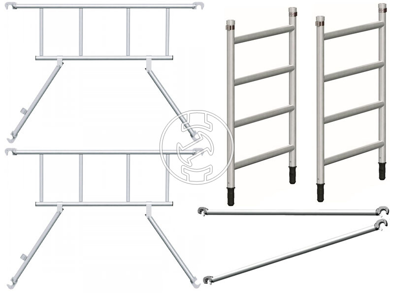 Zarges PaxTower S-Plus 1m kiegészítő csomag állványhoz
