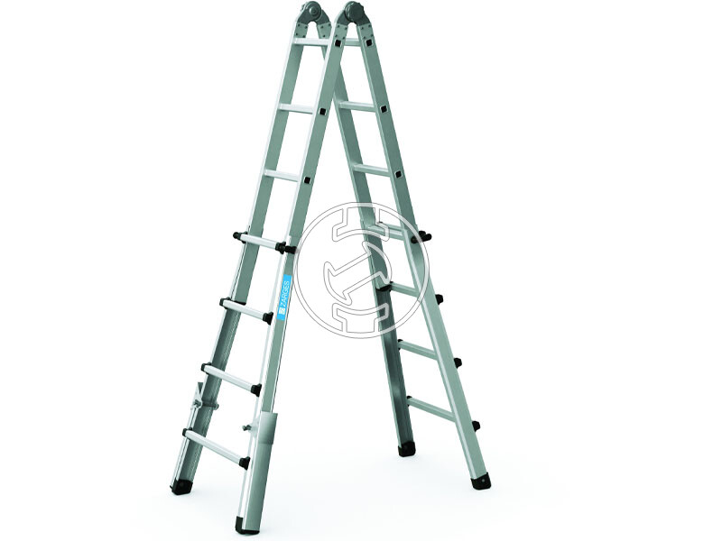 Zarges Variotec V két oldalon járható álló létra hosszabbítható szárakkal 4x6