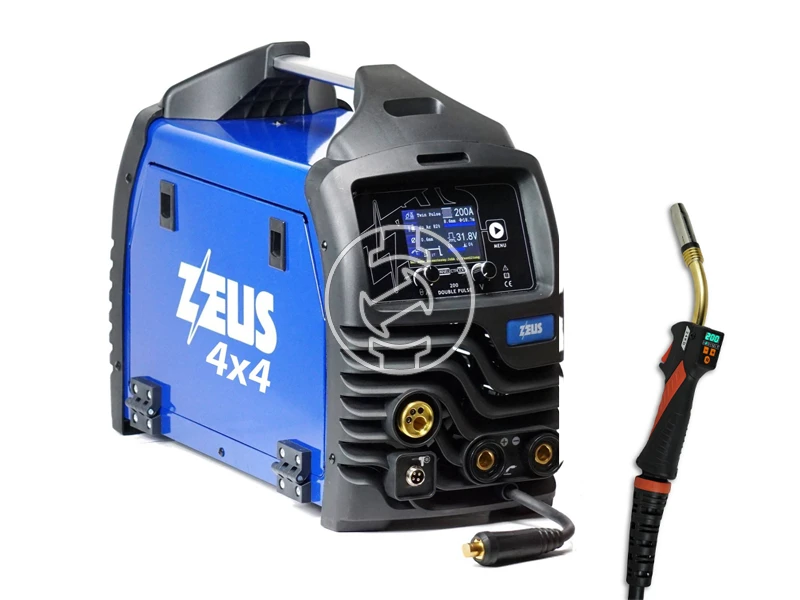 Panelectrode Zeus 200 Double Pulse fogyóelektródás védőgázas inverteres hegesztő +MB24KD 3 m
