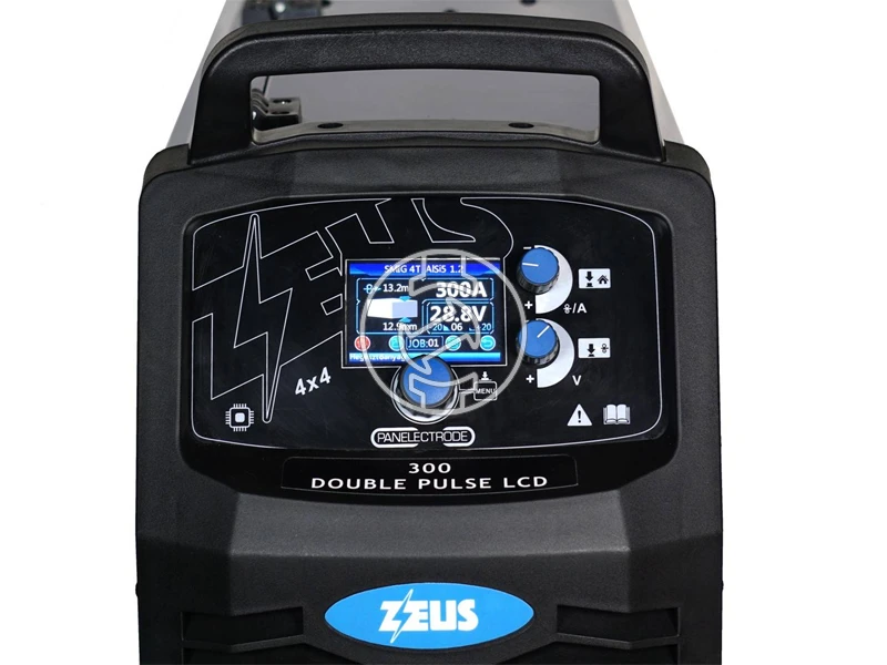 Panelectrode ZEUS 300 Double Pulse fogyóelektródás védőgázas inverteres hegesztő +MB36KD 3 m