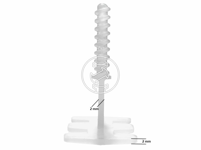 Ztrust CSL-2T csavaros lapszintező talp 100 db